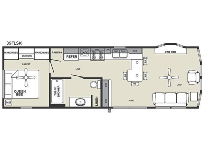 Park Model w/ Deck For Sale in Oak Lake Campground, Kerrick MN - image 1