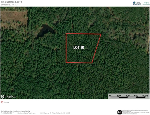 King Estates Lot 10: 9-Acre Wooded Homesite in Ruston, LA