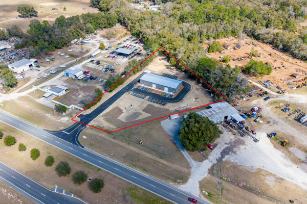 High-Visibility Commercial Warehouse on 1.5 Acres – Levy County
