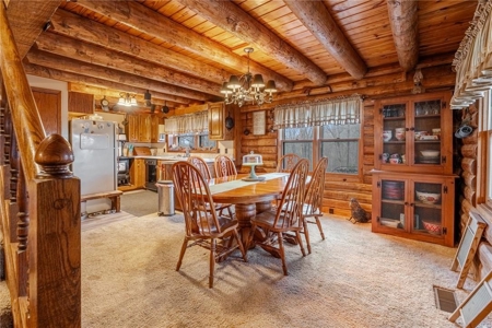 Log Home Cabin with Acreage/Barn/Shop/Pond For Sale Boone Co - image 10