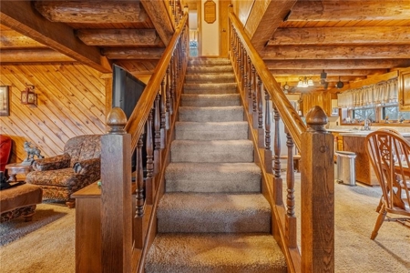 Log Home Cabin with Acreage/Barn/Shop/Pond For Sale Boone Co - image 18