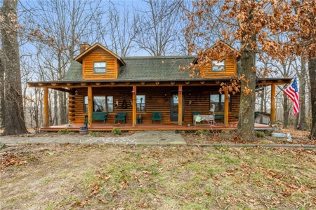 Log Home Cabin with Acreage/Barn/Shop/Pond For Sale Boone Co - image 2