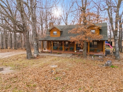 Log Home Cabin with Acreage/Barn/Shop/Pond For Sale Boone Co - image 3
