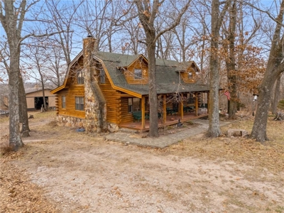 Log Home Cabin with Acreage/Barn/Shop/Pond For Sale Boone Co - image 4