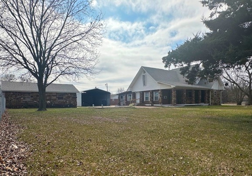 Front view from road