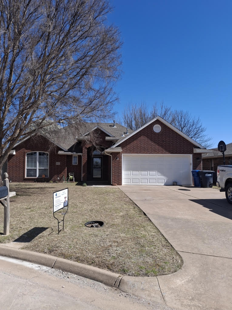 front view facing west