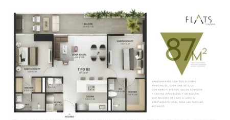 Apartamento en Medellín - 2bd/3ba - image 3
