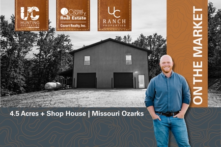 Shop House + 4.5 Acres in the Missouri Ozarks | Van Buren - image 1