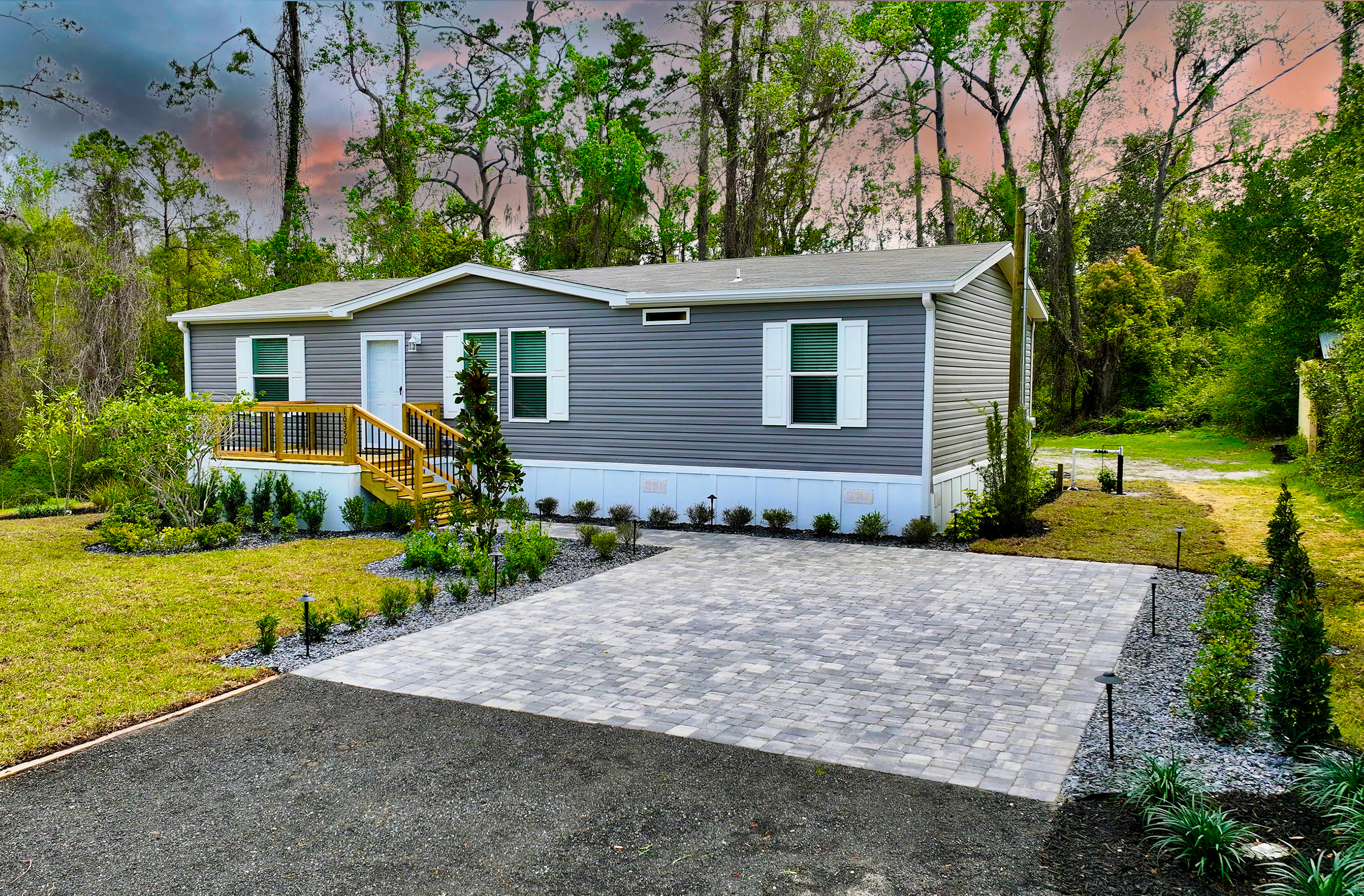 Professional Landscaping with lighting