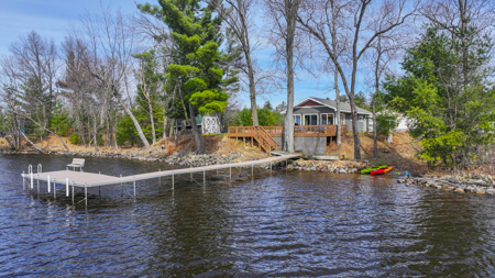 Turnkey Lake Petenwell Waterfront Cottage | Owned Shoreline - image 1