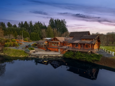 Chehalis Log Estate with Private Lake on 21+ Acres - image 1