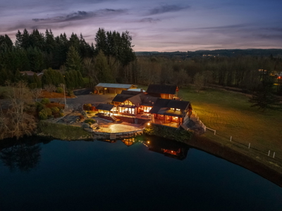 Chehalis Log Estate with Private Lake on 21+ Acres - image 5