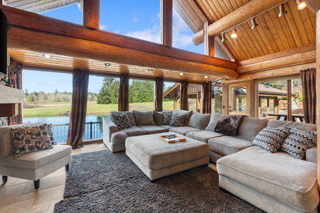 Chehalis Log Estate with Private Lake on 21+ Acres - image 15