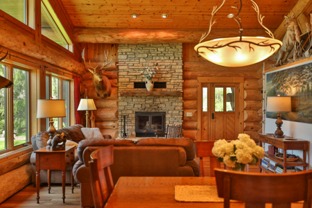 30-Acre Luxury Log Estate | Trophy Whitetail Sanctuary & Private - image 14