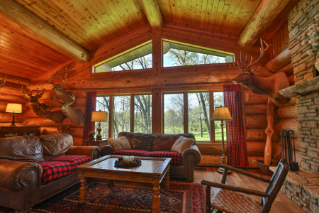 30-Acre Luxury Log Estate | Trophy Whitetail Sanctuary & Private - image 11