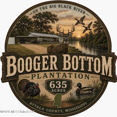 Booger Bottom Plantation 635 Surveyed Acres Attala Co MS