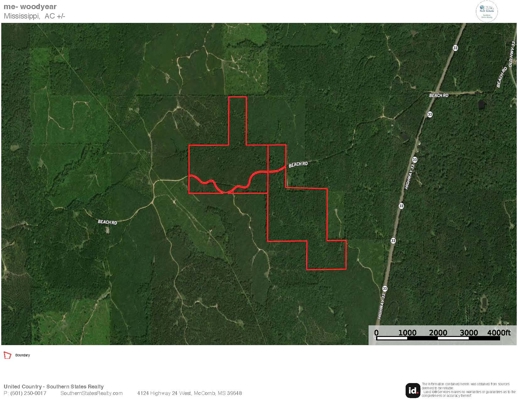 200 acres Franklin County MS Hunting Land Timber Investment