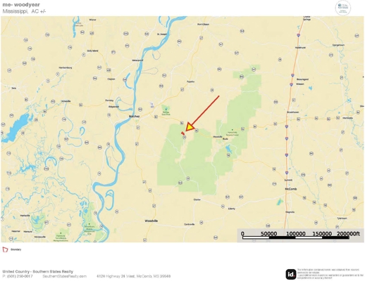 200 acres Franklin County MS Hunting Land Timber Investment