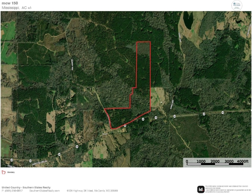 155 Acres Hunting Land for Sale in Centreville, MS