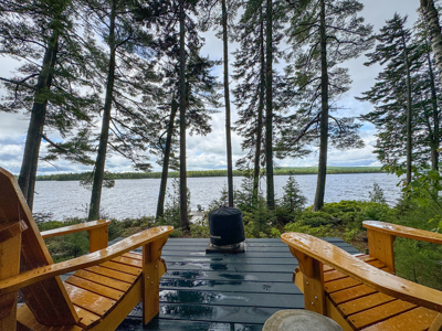 A Log Home Masterpiece in the Maine Woods on West Lake - image 5