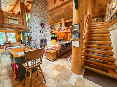 A Log Home Masterpiece in the Maine Woods on West Lake - image 29