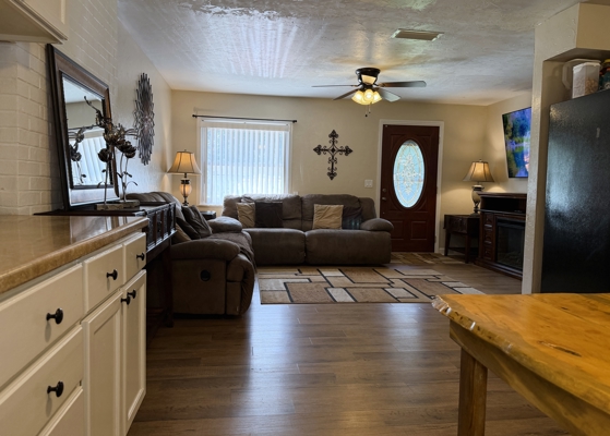 Block Home with Huge Garage, Storage, Paved & Covered Parking