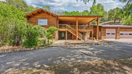 Colorado Log Home on 3.75 Acres For Sale with Pond, Orchard - image 2