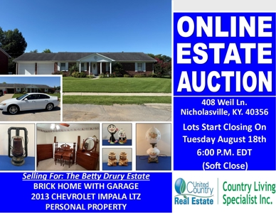 3 Bedroom 2 Bath Brick Home with Garage - Nicholasville, KY. - image 1