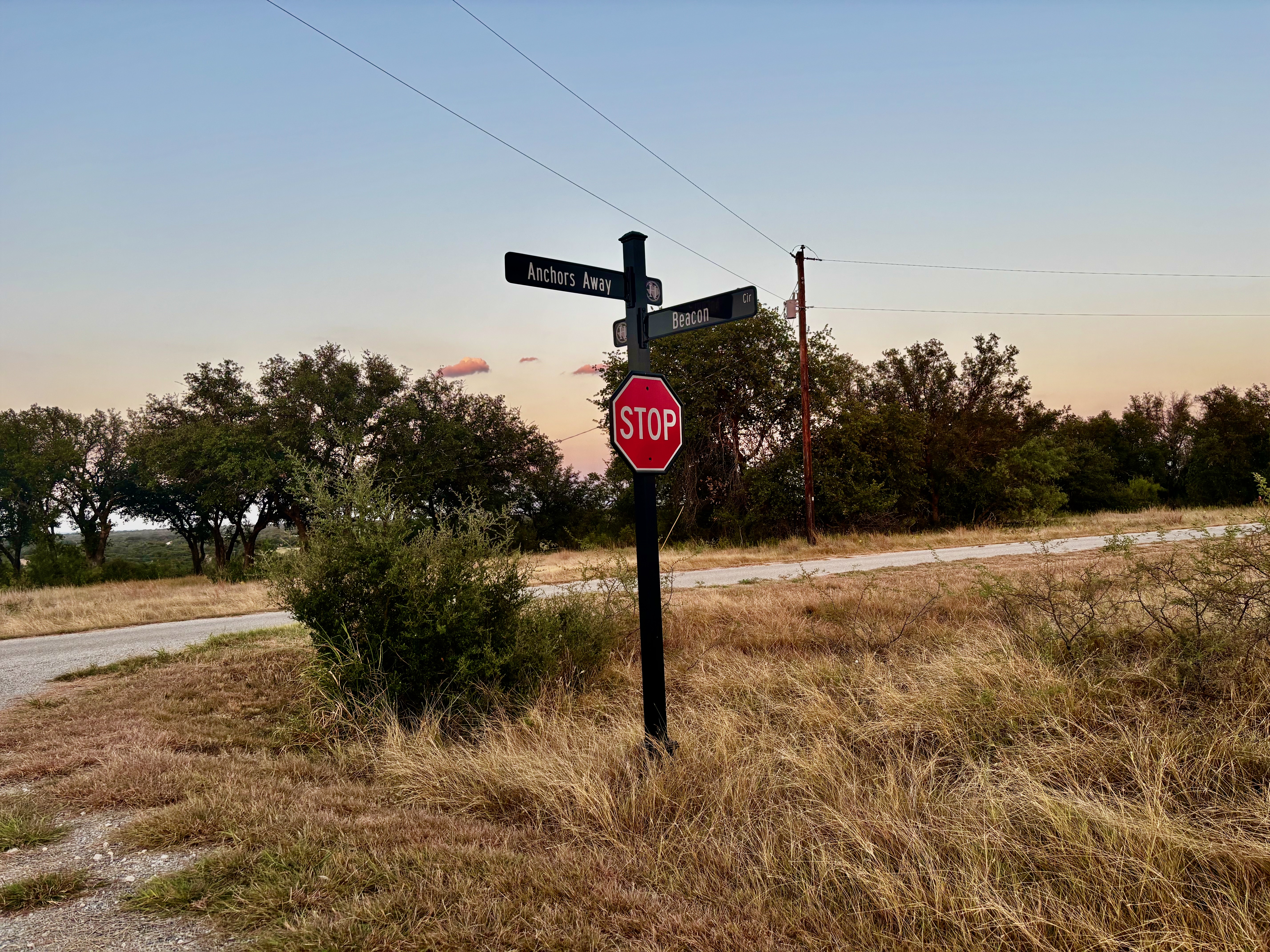 Corner of Anchors Away and Beacon Circle