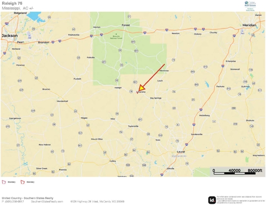 52 Acres Hunting & Timberland in Raleigh, MS