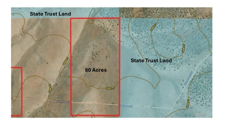 80 Acres for Sale in Northern AZ, No HOA, Borders State Trust - image 2