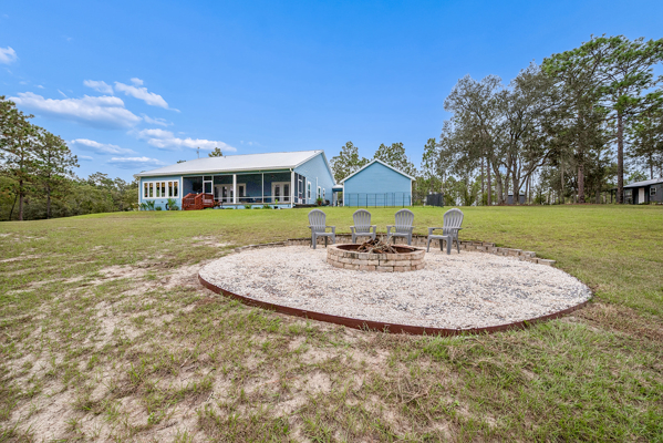 Home on Private 20 Acre Property In Williston, FL