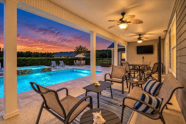 20 Acre Luxury Home With Heated Pool And Steel Barn In Trenton FL