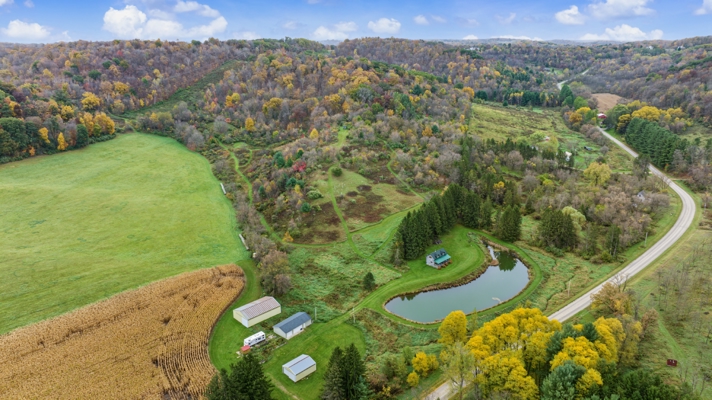 95.02-Acre Premier Whitetail Hunting Estate with Log Cabin, Pond