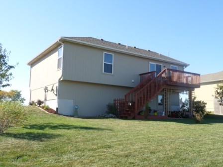 Back View Of Home