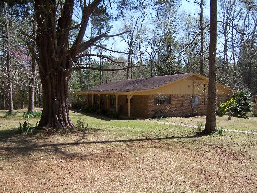 Side View Of Brick Home