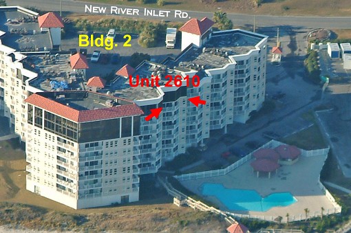 Oceanside Of Building Showing Location Of 2610