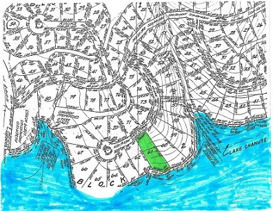 Plat Of Lot On Lake Chanute