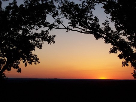 Sunset View From Cabin