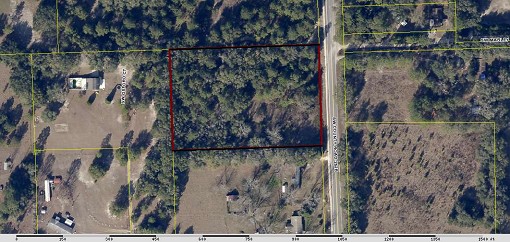 Aerial Plat Of 3.73 Acres In Lake City Fl