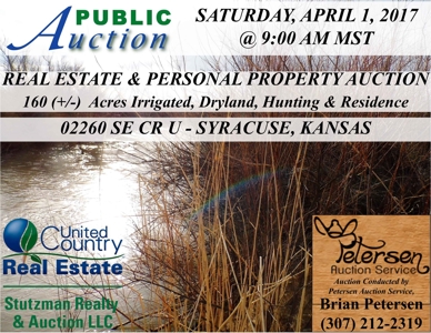 Hamilton County, Ks Public Auction - Home / Farm / Hunting - image 1