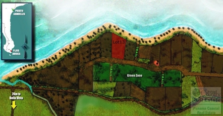 Oceanfront lot in Playa Burica land for sale in panama - image 2