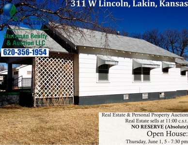 ABSOLUTE  AUCTION - RESIDENCE and ESTATE, LAKIN, KANSAS - image 2