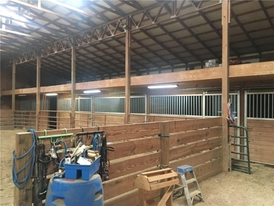 North GA Horse Property Barn with Stalls Living Quarters - image 16