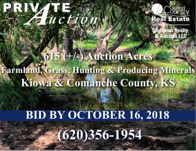 Kiowa / Comanche County Ks - Hunting / Farm / Ranch  Auction - image 1
